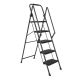 Kahomvis 5-Step Steel Lightweight Step Stool (12 ft. Reach Height), 500 lb. Load Capacity Type IAA Duty Rating Ladder-LKS-T5B