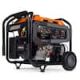 Generac 12500/9500-Watt Tri-Fuel Portable Generator, Easy-To-Use Electric Start, Wheel and Handle Kit Included 8061