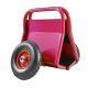 Red Heavy Duty Panel Dolly, Slab Dolly, 2-Handles 10 in. Solid Rubber Tires, Weight 1000 lbs. All-Terrain Movement QR801-3