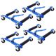 Tidoin 4-Piece Blue 1250 lb. Load Capacity Heavy Duty Car Wheel Dolly GH-YDW4-0034