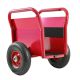 Red 1000 lb. Capacity Heavy Duty Panel Dolly, Slab Dolly with Solid Rubber Tires All-Terrain Movement for Drywall Sheet io-158