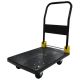 Amucolo 880 lbs. Weight Capacity Black Foldable Platform Push Hand Truck Cart Dolly Cart Urb-CYW2-0400
