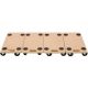 Wood Furniture Moving Dolly, Heavy Duty Rolling Mover with Wheels for Piano Couch Fridge, 500 lbs. Capacity (4 Pack) io-163