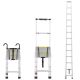 VEVOR Telescoping Ladder, 16.5 ft. Aluminum Lightweight Extension Ladder, Multi-Button Retraction Collapsible Ladder SSLTQLHJK16509O6XV0