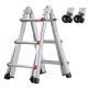 VEVOR Telescoping Ladder a Frame, 10 ft. Compact Aluminum Extension Ladder Collapsible RV Ladder Reach Multi-Position DGNAZXYST33MM1GBIV0