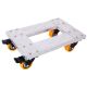 maocao hoom 18 in. x 12 in. Heavy Duty Movers Dolly Aluminum Frame with 3 in. TPU Professional Casters, Brake 2-Pieces Set 800 lbs. CXY-77454