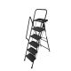 maocao hoom 5-Step 5 ft. Reach Height Foldable Step Ladder with Tool Tray and Wide Non Slip Pedals, Convenient Handrails CXY-P257603