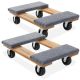 660lb Load Capacity 12 in. x 18 in. Furniture Moving Dolly with Swivel Casters - 2 Pack DOLLY-W1812_2.
