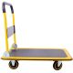Siavonce Foldable Platform Hand Truck Push Dolly 330 lb. Weight Capacity Black and Yellow XMJ-P171069