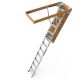 WRIGHTMASTER 7 ft. 8 in. to 10 ft. 3 in., 22.5 in. x 54 in. Fire Rated Insulated Aluminum Attic Ladder, 350 lbs. Load Capacity ZEY99210-001