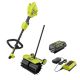 RYOBI 40V Expand-It Cordless Battery Attachment Capable Powerhead Kit with Rubber Sweeper Attachment RY40PH01K-RYSWPRUB