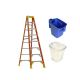 Werner 8 ft. Fiberglass Step Ladder with 300 lbs. Load Capacity Type IA Duty Rating and Lock-in Paint Cup and Liner Accessories NXT1A08xAC27-PxAC27-L
