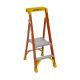 Werner 2 ft. Fiberglass Podium Plus Platform Step Ladder (8 ft. Reach Height) with 300 lbs. Load Capacity Type IA 2-Pack PDLIA02x2