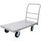 Gray Steel Foldable Platform Truck Industrial Flat Dolly Cart with Wheels, Heavy Duty 2000 lb. Capacity Hand Truck io-206