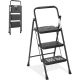maocao hoom 3 Step Ladder, Step Stool Foldable, 800 lbs. Portable Ladder with Wide Anti-Slip Pedal, Lightweight Step Ladder CXY-P269403