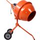 maocao hoom 370-Watt Portable Electric Concrete Mixer Cement Mixing Barrow Machine Mixing Mortar Handle with Wheel (4.6 cu. ft.) CXY-72270