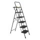 Tatayosi 5-Step Steel Step Stool with Tool Tray, 500 lbs. Load Capacity Type IA Duty Rating (5.64 ft. Reach Height) P-CT-ZDT-T5B