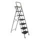maocao hoom 6-Step, 6 ft. Reach Steel Lightweight Portable Foldable Step Ladder with Tool Tray Wide, Non Slip Pedals and Handrails CXY-ZDT-T6B