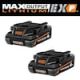 RIDGID 18V 4.0 Ah MAX Output EXP Lithium-Ion Battery 2-Pack AC840041-AC840041