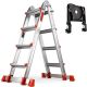 A Frame Series [ 17 ft. ] {Multi-Position, Removable Tool Tray, Stabilizer Bar} Extension Ladder {330 lbs} EEEElsa123