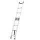 SKYSHALO Telescoping Ladder, 16.5 ft. Aluminum Extension Ladder 16.5 ft. 419 lbs. Multi-Button Retraction Collapsible Ladder SSLTQLHJK16509O6XV0-250318