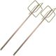 KIWDZFU 4.5 in. Power Drill Mixer Rod Attachment for Paint and Concrete, 2-Pack PH00522092
