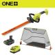 RYOBI ONE + 18V 22 in. Lithium-Ion Cordless Hedge Trimmer with Debris Collector and 2.0 Ah Battery and Charger P2690-A54HG01