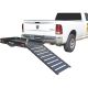 Ultra-Tow Aluminum Hitch Cargo Carrier with Ramp, 500-Lb. Capacity, Black, 60in. x 30in. x 4in.