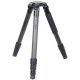 XILETU L-404C Pro Stable Carbon Fiber Tripod with 75mm Flat Head Plate
