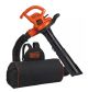BLACK+DECKER 12 AMP 250 MPH 400 CFM Corded Electric 3-In-1 Backpack Leaf Blower, Vacuum & Mulcher