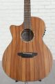 Luna - High Tide Koa Grand Concert, Left-Handed Acoustic-Electric Guitar - Satin Natural