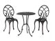  Charleston Brown 3 pc Aluminum Round Outdoor Bistro Set