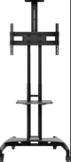 Kanto - Mobile TV Stand for Most Flat-Panel TVs Up to 65