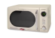 Nostalgia Retro 0.7 cu. ft. 700-Watt Countertop Microwave Oven in Beige