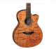 Luna - High Tide Exotic Mahogany, Nylon-String Acoustic-Electric Guitar - Satin Natural