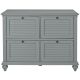  Yosemite Cafe Solid Wood Rolling File Cabinet w/ Locking Casters