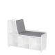 RiverRidge Home Kids White Storage Bench with Cubbies