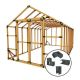 E-Z Frames 10-ft x 20-ft DIY Storage Shed Kit
