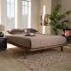 Baxton Studio Kaia Walnut Queen Platform Bed Frame