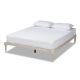 Baxton Studio Iseline White Queen Platform Bed Frame