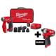 Milwaukee M12 FUEL 12-Volt Lithium-Ion Brushless Cordless 4-in-1 Installation 3/8inch Drill Driver & SURGE Impact Driver Combo Kit
