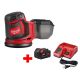 Milwaukee M18 18-Volt Lithium-Ion Cordless 5 in. Random Orbit Sander with M18 Starter Kit (1) 5.0Ah Battery and Charger