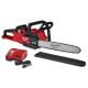 Milwaukee M18 FUEL 16 in. 18-Volt Lithium-Ion Battery Brushless Cordless Chainsaw Kit with 12.0Ah Battery and M18 Rapid Charger