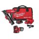 Milwaukee - M18 FUEL 18-Volt Lithium-Ion Brushless Cordless Gen II 15-Gauge Angled Nailer Kit W/Random Orbit Sander