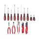 Milwaukee Screwdriver Set w/ Pliers Kit and FASTBACK Folding Utility Knife Set (15-Piece)