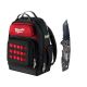 Milwaukee 15 in. Ultimate Jobsite Backpack w/ FASTBACK Camo Stainless Steel Spring Assisted Folding Knife (2-Piece)