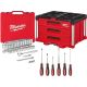 Milwaukee 3/8 in. Drive SAE/Metric Mechanics Tool Set (62-Piece) w/ PACKOUT 3-Drawer Tool Box