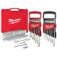 Milwaukee 3/8 in. Drive SAE/Metric Ratchet and Socket Mechanics Tool Set w/ SAE/Metric Combination Wrenches (70-Piece)
