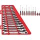 Milwaukee 144-Position Flex-Head Ratcheting Combination Wrench Set SAE w/ Screwdriver Set (25-Piece)
