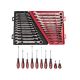 Milwaukee SAE/Metric Combination Ratcheting Wrench Mechanics Tool Set w/ Screwdriver Set (40-Piece)